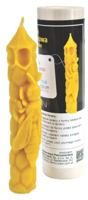 Kerzengießform Stabkerze mit Wabe und Biene Silikonform Bienenwachskerzen Silikonform zur Kerzenherstellung Bienen Imkerei Imker