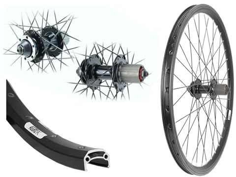 Aggro-X 24 Zoll Hinterrad Disk Hohlkammer schwarz Laufrad | 6-Loch, 8-10fach, 19-507