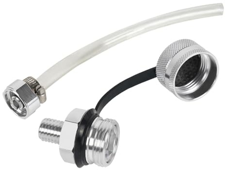 Ölablassventil, Ölablassventil aus Aluminiumlegierung, schnelles und einfaches Ventil, Ölablassschraube, rostfreies Ventil, Ölablassschlauch-Aufsatz, keine Reinigung, sauberer und sicherer Ölwechsel