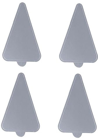 IMIKEYA 100stücke Silber Dreieck Mousse Matten Papier Kuchen Servieren Basis Einweg Tablett