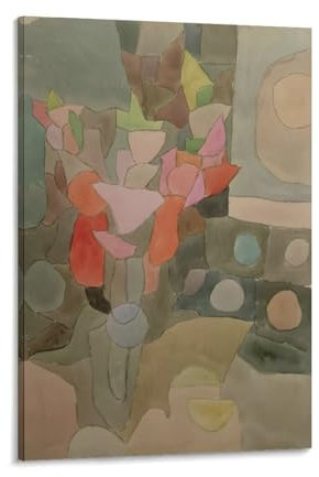 Maler, Paul Klee, Stillleben mit Gladiolen, abstrakte Poster, Wandkunst, Poster, Rollen, Leinwand, Gemälde, Bild, Wohnzimmer-Dekoration, Zuhause, 50 x 75 cm