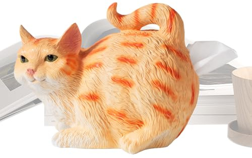 Copertura Portasciugamani a Forma di Gatto - Porta Fazzoletti Gattino Divertente | Accessorio Decorativo Divertente In Resina Materiale Resistente Ideale Per Arredamento Bagno Sala Da