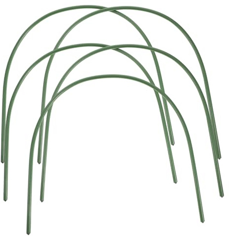 TOYANDONA 5piezas Aros para Cultivo Túneles De Germinación De Acero Recubierto De Plástico Unidades Fáciles De Montar para Protección contra Insectos y Heladas Jardín