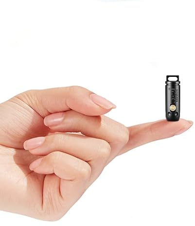 Syzplnwy Mini lampe de poche LED – Super Lumineuse Forte Lumière Porte-clés en Acier Inoxydable Portable Micro Lampe de Poche Étanche pour un usage quotidien et extérieur