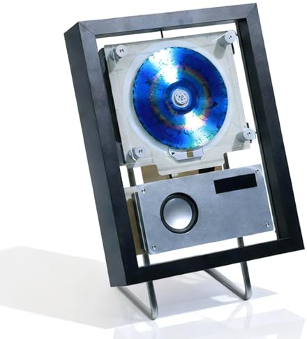 Wall Mountable CD Player with Bluetooth 5.1, USB, FM, and AUX for Home, Office, and Wall Decor