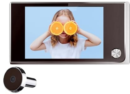 CCZRD Spioncino Digitale Con Telecamera E Videocitofono Da 3,5 Pollici, Monitor LCD A Colori 120°, Sicurezza Domestica, Non Necessita Di Wi-Fi Ampia Gamma di Ambienti Domestici