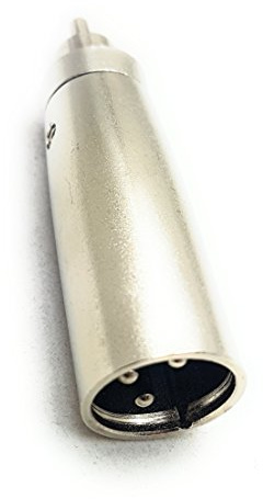 MainCore RCA Phono Plug Mono to 3pin XLR Male Plug Pins Audio Adapter.