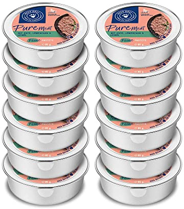 Pets Deli Pure Meat Nassfutter für Katzen mit Ente & Löwenzahn, 12x85g | Hoher Anteil Hühner- & Entenfilet, mit Leinöl, getreidefrei, ohne Zucker, Premium Qualität