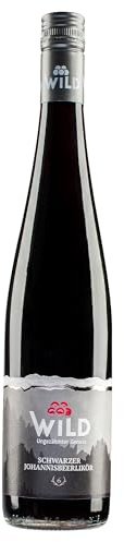 Brennerei Wild, Schwarzer Johannesbeerlikör, Extrem fruchtig, 17% Vol. | Süß-säuerlich mit Beerigem Abgang, Premium Qualität, Made in Germany