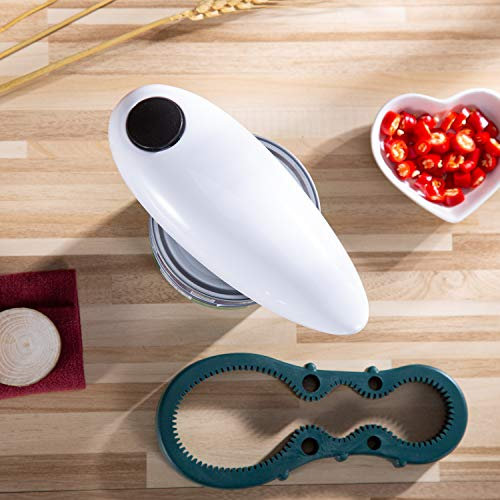 Bezal - Electric Can Opener for Kitchen Use, Automatic One Touch Can Opener for Most Standard Size Pop Top Cans, Electric Can Opener with Smooth Edge for Seniors