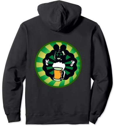 Chope irlandaise trèfle avec bière | Saint Patrick Sweat à Capuche