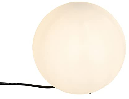 Qazqa Modern außen Stehleuchte, Stehlampe für den Garten - Nura - Weiß, max. 15W, Geeignet für LED, 39cm, IP65