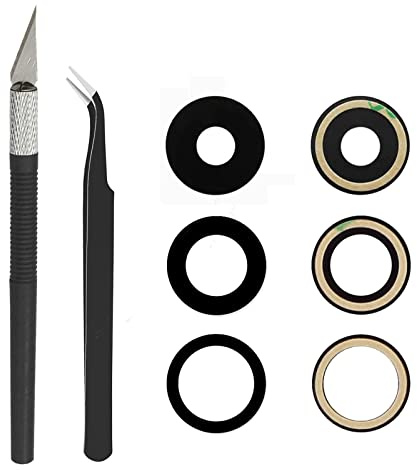 Cemobile Verre de lentille de caméra arrière d'origine de remplacement pour iPhone 14 Pro et iPhone 14 Pro Max avec adhésif pré-installé et kit d'outils de réparation