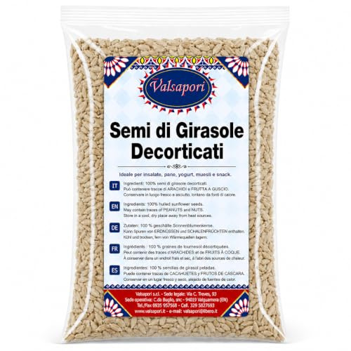 HOME LINE Semi di Girasole per Pane, Insalate e Prodotti da Forno, 250 g | Per muesli, yogurt, focacce, biscotti e snack salati; adatti a impasti, guarnizioni e preparazioni croccanti