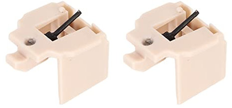 Ago per Giradischi, Stilo di Ricambio per Aghi per Giradischi Diamantati 2 Pezzi con Scatola di Immagazzinaggio, per Giradischi Tipo AT LP60, Barra Dell'ago in Fibra di Carbonio