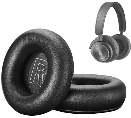 AHG Accessory House Global Ear pads cushions compatible with Bang & Olufsen Beoplay H9 3rd Gen (Not compatible with H9 / H9i) and Beoplay HX headphones Premium Sheepskin Leather (Black)