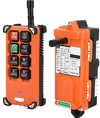 380V Industrial Remote Control Transmitter, Industrial Wireless Remote Control Transmitter 8 Keys Battery Voltage, Hoist Accessories