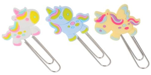 DIYEAH 3stücke Niedliche Cartoon Büroklammern Lesezeichen Schreibwaren Binder Clips Spaß Kid Lesezeichen Büroklammern Für Büro Schule Hause