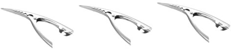 Alipis 3 Piezas pelador de camarones pelador de gambas Pelador de langostinos pelar cangrejo tanque cortadores de camarones cortadores de caparazones de camarones Acero inoxidable Silver