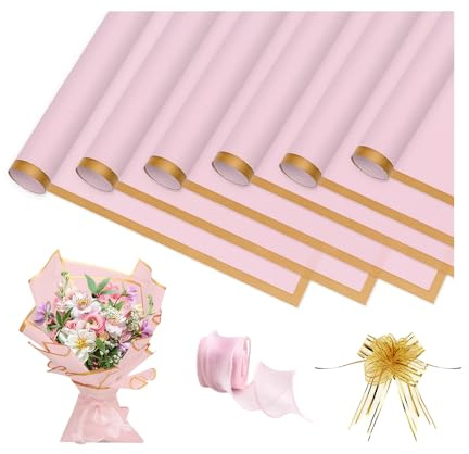 GIDWRIY Blumenstrauß Geschenkpapier,Blumenpapier Seidenpapier Verpackungsmaterial,Wrapping Paper Flowers Bouquet,Bastelpapier Geburtstag,Verpackungspapier Geschenk,Geschenkfolie Hochzeit Wasserdicht