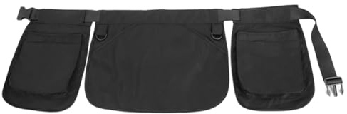 Garden Tool Bag - Canvas Tool Pocket Pouch | Waist Bag | Utility Apron with Multiple Pockets | Apron Pack for Work & Outdoor | Adjustable Lightweight Belt Pouch for Construction, Dog Walking