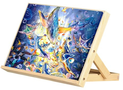 Tavola da disegno, cavalletto da tavolo regolabile per pittura, cavalletto da tavolo in legno per artisti, tavolo pieghevole portatile, postazione di lavoro per disegnare, dipingere, schizzi