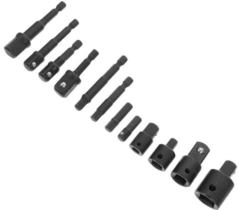 VILLCASE Chrome Vanadium Steel Bit Adapter Electric Drill Extension Rods Conversion Sleeves Power Tool Accessory for Enhanced Drilling Efficiency