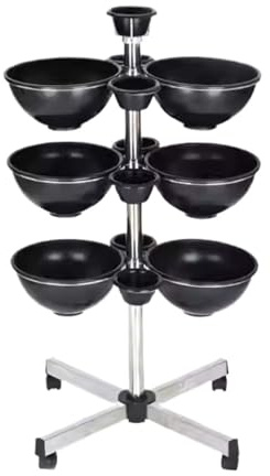 Chariot Coiffure Domicile Chariot Utilitaire Portable for Salon De Coiffure avec Plateau Coloration for Cheveux Et Beauté Bols Teinture Tablette De Salon A Roulette(Black)