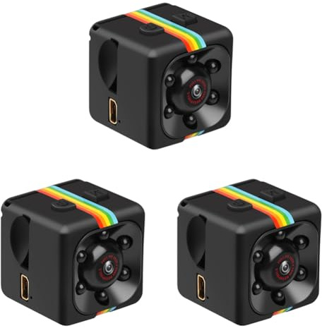 YVAAASIYC 5-1PCS SQ11 Mini Telecamera Full HD 960P Videocamera con Sensore di Movimento Visione Notturna Micro DVR Sport DV for Windows 7/2000/XP/Vista(3PCS)