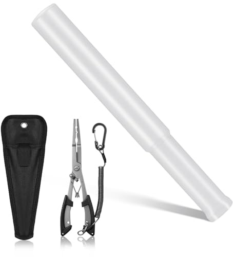 Starvortex Fiskbedövare i rostfritt stål, 21 cm hållbar fisketång med halkfritt grepp, 37 mm diameter fiskdödare, träklubb, fiske med kroklösare, bärbara fisketillbehör med snodd