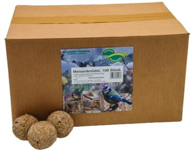 Anhaltiner Meisenknödel 100 Stück ohne Netz Vogelfutter Wildvogelfutter Meisenfutter eigene Produktion in Deutschland hergestellt