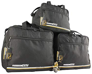made4bikers 3er Set Bedruckte Koffer Innentaschen passend für BMW R1250GS-LC Adventure (K51) ab 2018 mit ALU-Koffern