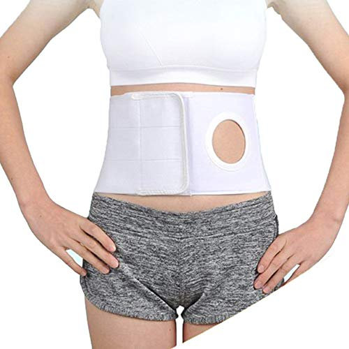 WXQY Stomagürtel, Unisex-Stomagürtel, Atmungsaktiver Stomabandage-Hautstomaversorgung Bauch- und Rückenstützgürtel Verhindern Öffnen Stomabypass-Pflege.