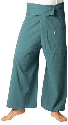 PANASIAM Fisherman Pants Unicolor, Petrol Grey, XL