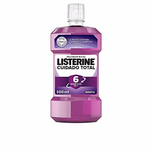 Listerine - Enjuague Bucal Antibacterial, liquido, Cuidado Total, 500 ml