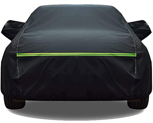 Car Cover compatible with DS DS3 DS4 DS5 DS7 All-weather protection outdoor Car Cover Waterproof Windproof dust-proof Anti-snow (Color : Black, Size : DS7 CROSSBACK)