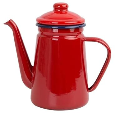 Coffee Presser Fashion Coffee Pot Enamel Oil Pot Hand Tea Kettle Pour Over Coffee Milk Jug Coffee Pot Tea Maker (Color : C)