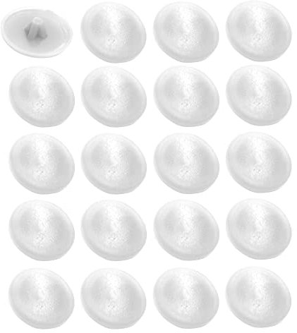 cyclingcolors 20x tappo coprivite cappuccio 11.5 mm PZ2 pozidrive plastica viti copertura coperchi tappi croce, Bianco