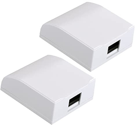 Cabilock 2 Stück Steckdosenabdeckung Weiß 86mm Für Innen Und Außenbereich Schutzbox Für Steckdosen Installieren