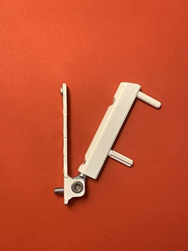 Roto - Palier d'angle de réparation pour fenêtre en bois/PVC - Espacement des broches : 55 mm (revêtement blanc)