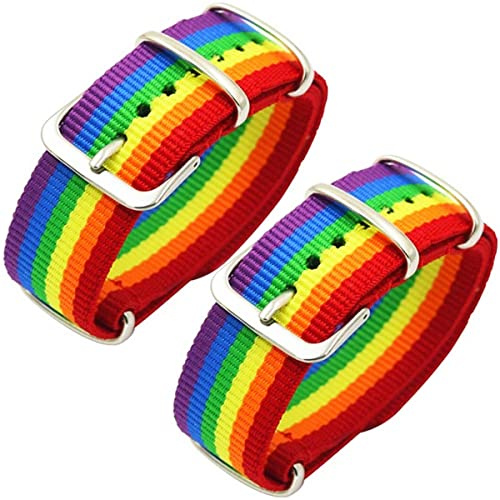 Maxter 2 Pride Armbänder LGBTQ Accessoires Armbänder Gay Flag und regenbogenfarbenes Uhrenarmband