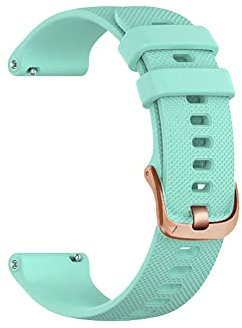 Wtukmo 18/20 mm Armband für Garmin Vivomove 3S/4S/HR/Forerunner 245 Smartwatch, Sport-Silikon, Schnellverschluss-Armband, Zubehör, Vivoactive 3 3t S40, Achat