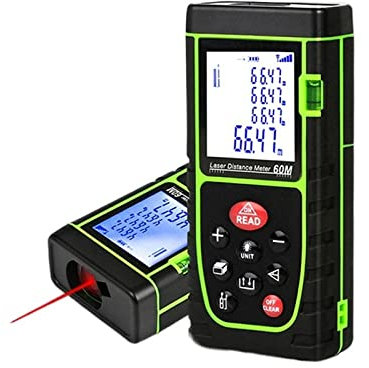 Samnuerly Equipo topográfico Medidor de Distancia láser Digital de 40 m Sensor de ángulo electrónico Telémetro láser Promociones Cinta métrica láser Instrumentos Herramientas GPS de Mano
