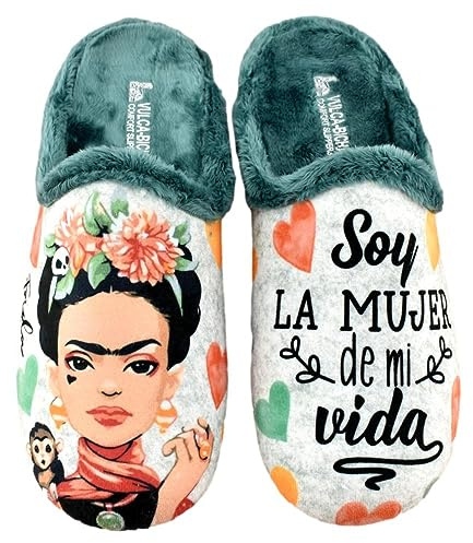 VULCA-BICHA S.L. - Zapatillas de casa con Mensaje, Plantilla extraíble y Forro Muy cálido 083786 Sintético