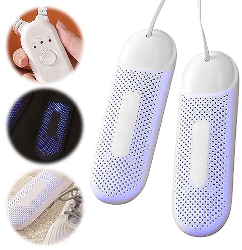 AVCXEC Secador de Zapatos Eléctrico, Secador de Botas Secador de Zapatos con Temporizador de 3 Modos Secadores de Calzado Portátiles Calentador de Zapatos y Botas para Zapatos, Calcetines, Guantes