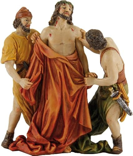 FADEDA Figuras de la pasión: robo/altura: 10 cm/pintadas a mano/detalladas figuras de belén - decoración de mesa de Navidad cuna accesorios