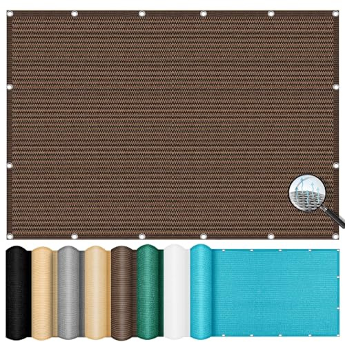 Vela Ombreggiante Parasole Traspirante 1.5 x 1.8 m, Antivento/98% Protezione Uv, Sabbia, Tenda da Sole Tenda a Vela, Frangivista Telo Parasole, per Balcone, Terrazza, Marrone