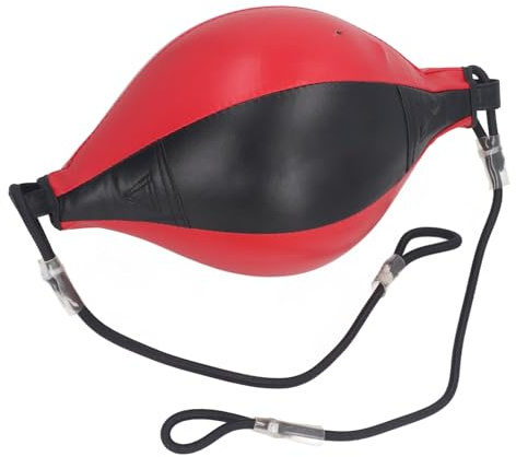 Doppelend-Boxball, PU-Leder, Doppelend-Box-Speed-Bag, Doppelend-Boxsack mit Verstellbarer Kordel, Verbessert Reflexe, Schnelle Geschwindigkeit, Hängender Boxball
