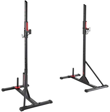 MYVVKIA Kniebeugenständer Langhantelständer Heimbank Kniebeugenschutzrahmen Multifunktions-Fitness Einfache Hantelbankrahmenausrüstung Hantelbank, Schwarz-81 * 46 * 120 cm