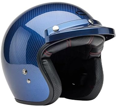 BELL HELMET CUSTOM500 CARBON STEVE MCQUEEN LE MANS METALLIC BLUE S ECE6